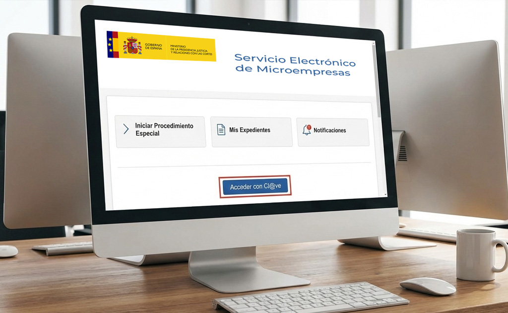 Acceder al servicio electrónico del procedimiento especial microempresas